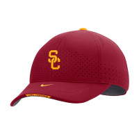 USC Trojans Nike Cardinal SC Interlock Sideline C99 Swoosh Flex Hat